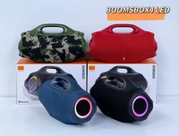 Altavoz Boombox 4 LED de 60W, Altavoz Portátil para Exteriores, Bajos Profundos, Resistente al Agua, Batería de Larga Duración, Altavoz Inalámbrico Boombox 4