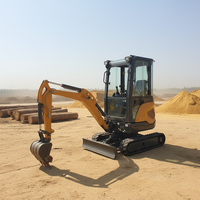 Livraison Gratuite JIAHE Mini-Excavatrice Hydraulique sur Chenilles 1,6 Tonne 1,8 Tonne avec Moteur EPA, Haute Puissance de Creusement et Cabine Fermée
