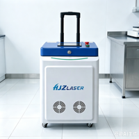 Machine de nettoyage au laser à fibre optique pour enlever la peinture du bois, du métal, des graffitis, nettoyage portatif par impulsions pour éliminer la rouille