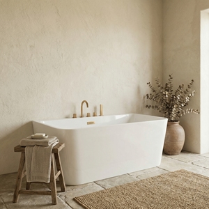 Baignoire autoportante de haute qualité en acrylique et fibre de verre renforcée, finition mate ou brillante, personnalisable OEM/ODM pour projets hôteliers et spas - Product Image 5