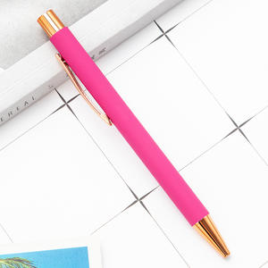 Bolígrafos Metálicos Retráctiles Cómodos para Escribir, al por Mayor, para Regalos Estudiantiles, Tacto Suave, para Negocios, con Logotipo - Product Image 5