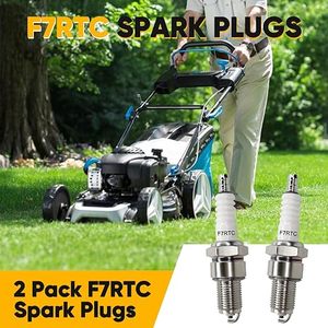 Busi Iridium Tembaga F7RTC 2 Buah Baru, Pengganti untuk Champion Denso untuk R41CXLS OEM, Cocok untuk Sepeda Motor ATV Motor Trail - Product Image 2