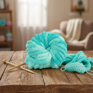 Hilo de Chenilla Pesado para Mantas Cálidas, Fibra de Poliéster Duradera con Excelente Elasticidad y Recuperación - Product Image 2