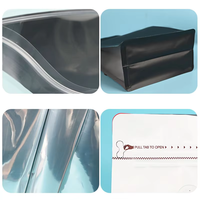 Sachet de café personnalisé imprimé avec soufflet latéral, fermeture éclair, fond carré et valve unidirectionnelle pour l'emballage de grains de café torréfiés