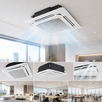 Unité de climatisation discrète à eau froide, type cassette, pour bureau, avec ventilateur intégré (Fancoil)