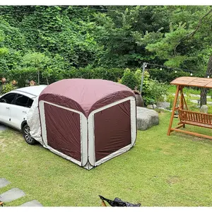 Zelf Rijden Reizen Apparatuur Draagbare Auto Achterklep Tent Multi Persoon Grote Ruimte Opvouwbare Pop Up Outdoor Camping Car Rear Tent