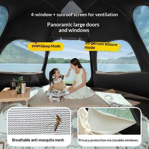 Tente hexagonale à ouverture rapide, installation automatique en 3 secondes, fenêtre en maille pour l'intimité, pour la plage et le <span class=keywords><strong>camping</strong></span> - Product Image 2