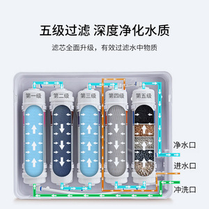 Purificateur d'eau par ultrafiltration 5 étapes, filtre de robinet de cuisine, filtration multi-étapes, alimenté électriquement, fabriqué à Shenzhen - Product Image 4