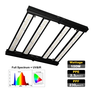 Lámpara de Cultivo LED de Espectro Completo UV IR de 100W con Alto PPFD de 730nm para Cultivo Vertical en Interiores y Horticultura - Product Image 6
