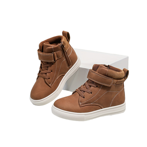 รองเท้าบูทเด็กผู้ชายกันน้ำสำหรับฤดูหนาวแบบขายส่ง มี 2 สี พื้นหนา กันลื่น พร้อมสายรัดเวลโคร - Product Image 4