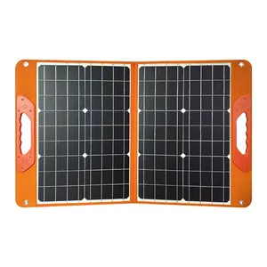 JCN便携式可折叠太阳能电池板60 w 18v供应商大功率可折叠太阳能电池板电源组60瓦可折叠太阳能电池板