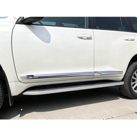 Moulures de porte chromées de haute qualité, modèle populaire, bandes de garniture de carrosserie pour Toyota Prado FJ150 2018, bandes de protection de porte, vente en gros