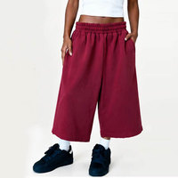 Short de jogging ample en molleton de coton à ourlet brut personnalisé pour homme – Style streetwear d'été 3/4