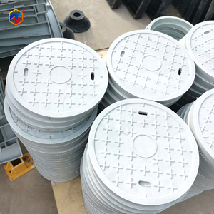 Tapas de alcantarilla moldeadas de FRP C250 D400 de alta resistencia, tapas de alcantarilla de FRP para construcción municipal - Product Image 2