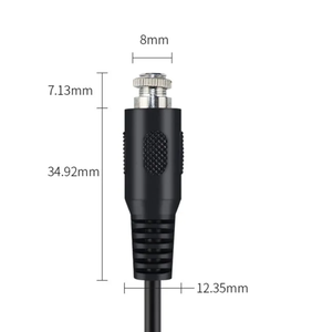 Cable AUX de 3 Polos, 0.3m, 3.5mm Estéreo Macho a Hembra con Tuerca de Bloqueo, Cable de Montaje en Panel Estéreo de 3.5mm, 300mm - Product Image 5