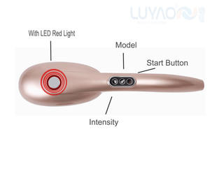 Masajeador Corporal Inalámbrico de Mano LY-638A, Martillo de Masaje con Proceso de Pintura de Piano, con Vibrador de Luz Roja para Masaje Corporal - Product Image 4