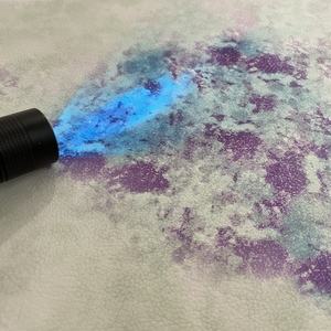 Vinilo fotocromático de piel sintética con luz UV reactiva, accesorios para ropa, zapatos, cambio de Color <span class=keywords><strong>blanco</strong></span> a Multicolor - Product Image 5