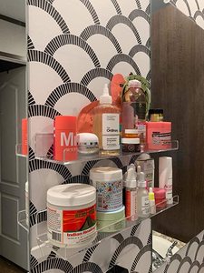 Étagère en acrylique <span class=keywords><strong>sur</strong></span> <span class=keywords><strong>mesure</strong></span>, étagère flottante transparente pour salle de bain, chambre à coucher, <span class=keywords><strong>cuisine</strong></span>, étagère murale en acrylique, présentoir transparent - Product Image 5