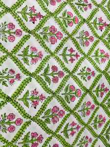 Hand Block Printed Cotton <b>Quilted</b> <b>Jacket</b> Lightweight Artisan Outerwear With Unique Ethnic <b>Patterns</b> Perfect For Layering - Product Image 4