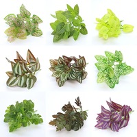 YL Branches d'arbres artificielles et buissons à feuilles givrées, écologiques et durables, pour décoration de Thanksgiving, intérieur/extérieur, verdure en plastique