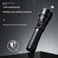Lampe torche LED rechargeable d'extérieur avec zoom réglable, ultra-lumineuse, portable, batterie Ni-MH pour la randonnée et le camping