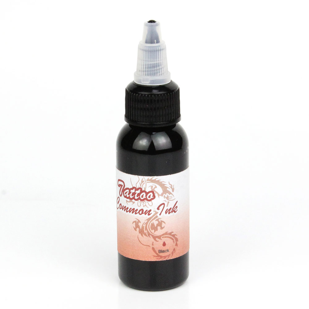 Temporäre Alkoholbasierte Airbrush Tattoo Spray Kartonbox weiße Tattootinke Flasche 8 Unzen dreifache schwarze Tattootinke Körperfarbe