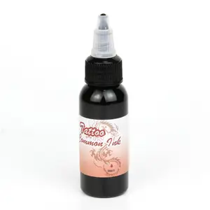 Tijdelijke Op Alcohol Gebaseerde Airbrush Tattoo Spray Kartonnen Doos Witte Tattoo Inktfles 8Oz Drievoudige Zwarte Tattoo Inkt Body Paint