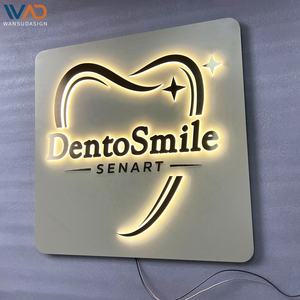Letreros Metálicos Personalizados para Negocios, Letreros 3D para <span class=keywords><strong>Consultorio</strong></span> Dental, Letreros Exteriores con Logotipo de Empresa, Letrero LED para Clínica o Tienda - Product Image 3