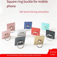 Support de téléphone portable flexible, étanche, magnétique, en alliage de zinc, avec anneau et support de bureau