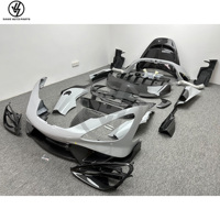 Nuevo Kit de Carrocería Estilo 765LT, en Fibra de Carbono Semiseca, Tejido Twill Brillante, Envasado al Vacío, Incluye Parachoques, Alerón, Capó y Escape