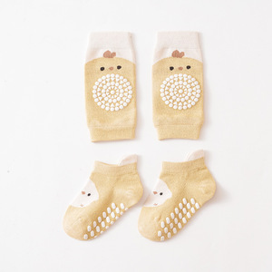 2025 vendita calda ginocchiere e calzini per bambini Set ginocchiere per bambini per gattonare morbida protezione a maglia per bambini e bambini che gattonano - Product Image 3