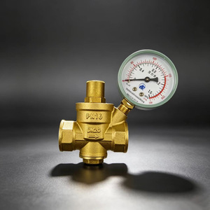 Vanne de réduction de pression en laiton pour route nationale 1, DN25, réglable, manuelle, pour alimentation en eau et drainage, joint élastique - Product Image 2