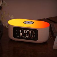Mesin suara bising putih Ibnu untuk tidur cerdas, alat bantu tidur lampu malam Speaker BT dapat diisi ulang