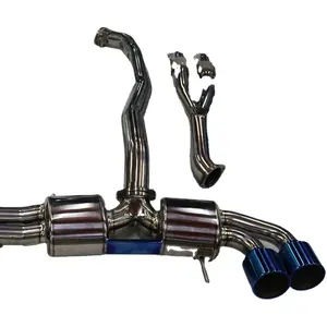 102mm 4 inch Racing Performance Titanium Exhaust With Valve Car Parts For Nissan GTR R35