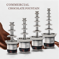 Mini 6-laags chocoladefontein voor bruiloften, chocolade smeltmachine, chocolade smelt- en dompelmachine