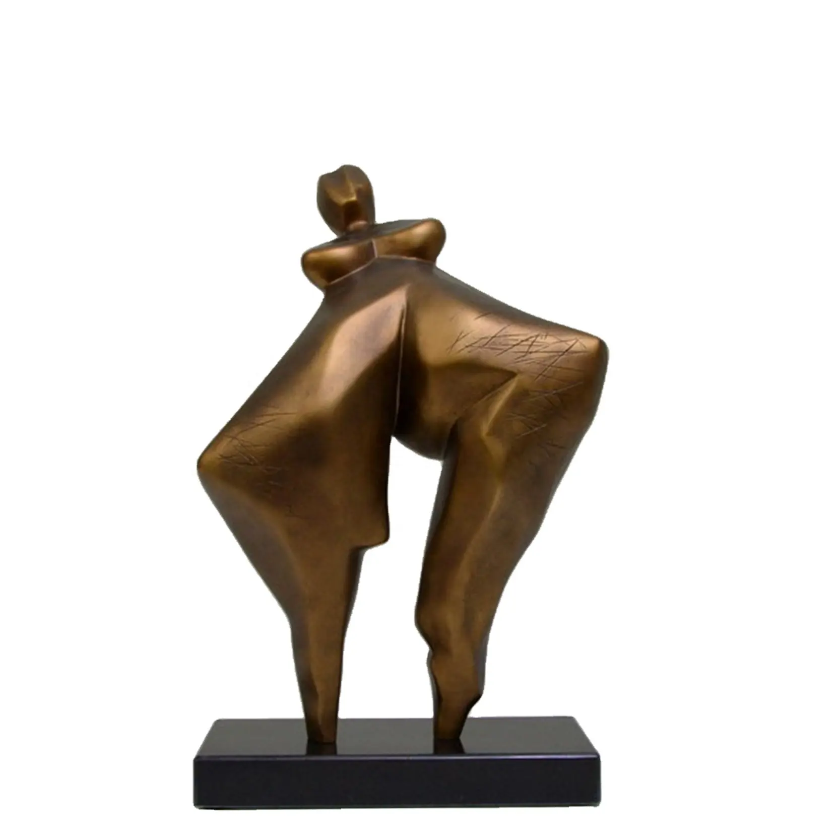 Modern art figurine fiberglass fat lady statue
