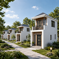 Maison préfabriquée en acier LGS, solution résidentielle avec structure en acier, isolation thermique et plans de planchers flexibles