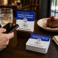 Carte NFC en acrylique personnalisée Leadercolor LDF-100100C avec puce F08, étanche et résistante aux intempéries, 13,56 MHz pour restaurants