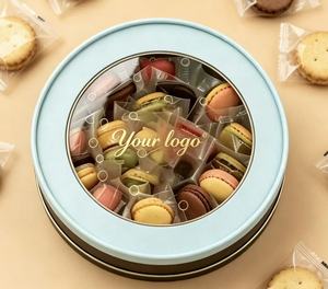 Tube en papier cylindrique imprimé de haute qualité, recyclable et de qualité alimentaire, pour l'emballage de macarons, de gâteaux, de collations et de cadeaux - Product Image 1