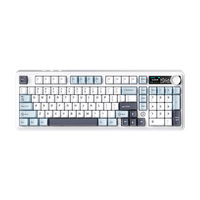 Clavier mécanique sans fil et filaire AJAZZ AK980 RGB, tri-mode BT 2.4G, interrupteur silencieux, clavier mécanique type C