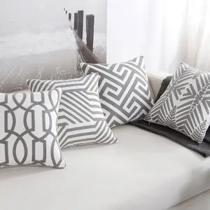 Almohada decorativa bordada para el hogar, nuevo diseño, Tex