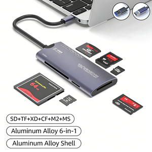 Wholesale <strong>Usbc</strong> 6-in-1 SD/TF/XD/CF/M2/MS Memory Card Reader Multi-function USB Card Reader High-speed Data Transmission <strong>Adapter</strong> - Product Image 2