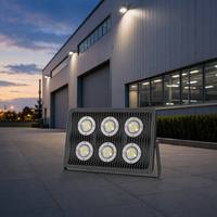 Projecteur LED extérieur rond 300W COB IP66 étanche 24VDC blanc certifié CE pour jardin et aménagement paysager