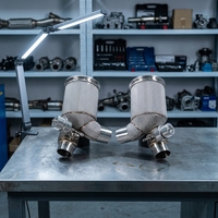 Colector de Escape de Alto Rendimiento de Acero Inoxidable de 200 Celdas para Porsche 911 991.2 GT2 RS 3.8T