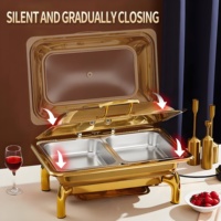 YITIAN – Nouvel ensemble chauffe-plats professionnel en acier inoxydable pour buffet, idéal pour hôtels et traiteurs
