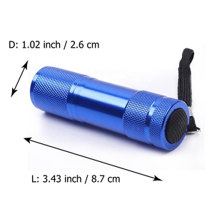 Biểu Tượng Tùy Chỉnh Giá Rẻ Khẩn Cấp Kích Thước Túi Nhỏ Cầm Tay 9 Bóng Đèn LED Mini Nhôm COB Đèn Pin - Product Image 5