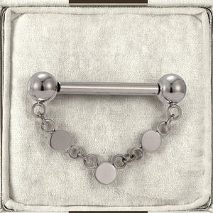 Fuxuan ASTM F136 Titanio Push Fit Pezón Barbell Pezón sin rosca <span class=keywords><strong>Piercing</strong></span> Pezón <span class=keywords><strong>Cadena</strong></span> <span class=keywords><strong>Piercing</strong></span> - Product Image 3