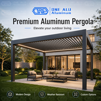 Pavillon de jardin en aluminium de qualité supérieure, imperméable, avec toit rigide, abri solaire pour jardin, patio, cour, terrasse, usage commercial