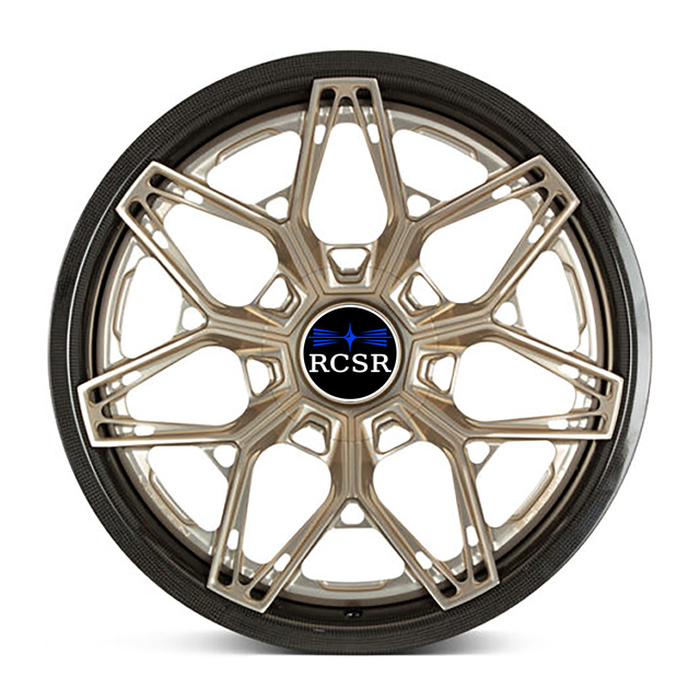 RSCR Custom Carbon Fiber Wheels Aluminum 22 24 26 28 Inch 1-Piece Forged Wheels for E60 F10 E30 E46