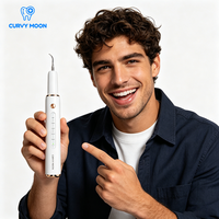 CURVY MOON Détartreur dentaire électrique à ultrasons pour usage domestique, nettoyeur sonique de tartre et de calcul dentaire